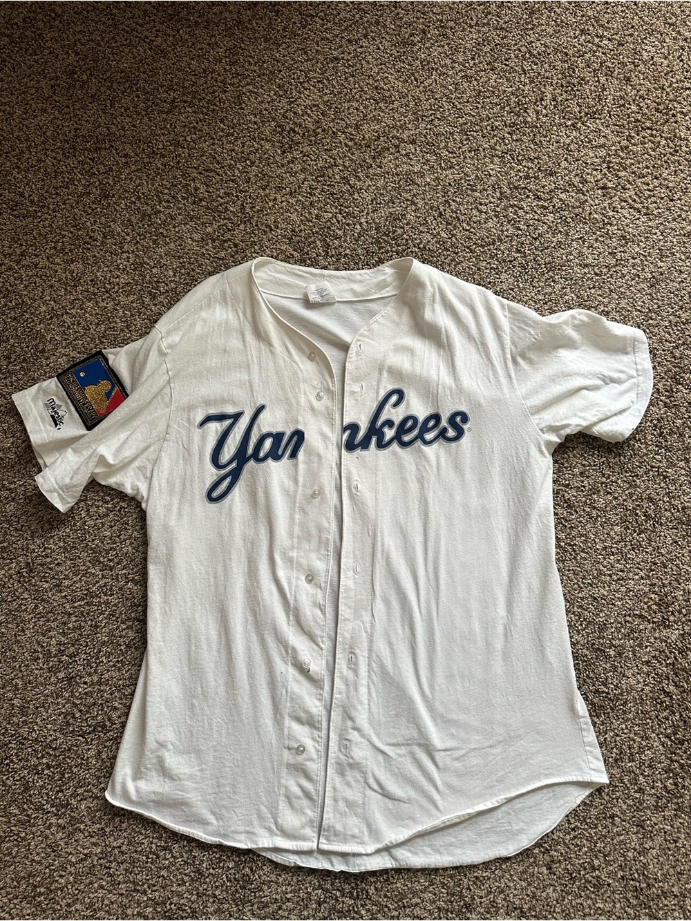 New York Yankees Jersey Tee - White
